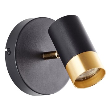 Brilliant - LED vægspot VIGOLO 1xGU10/5W/230V sort/guld