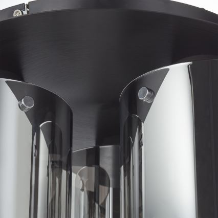 Brilliant - Loftlampe BETH 3xE27/60W/230V Ø 37 cm sort/røget