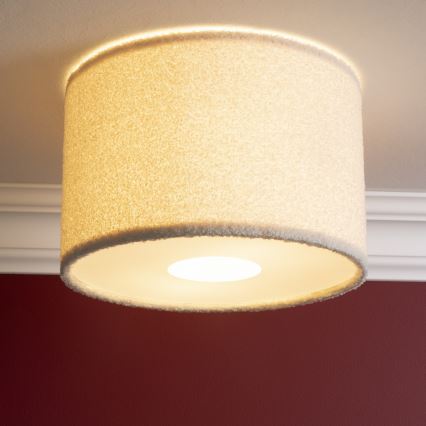 Brilliant - Loftlampe TEDDY 2xE27/20W/230V Ø 35 cm cremefarvet