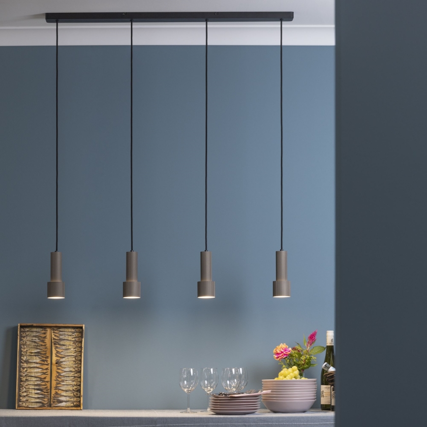 Brilliant - Pendel CADIZ 4xGU10/10W/230V bronze
