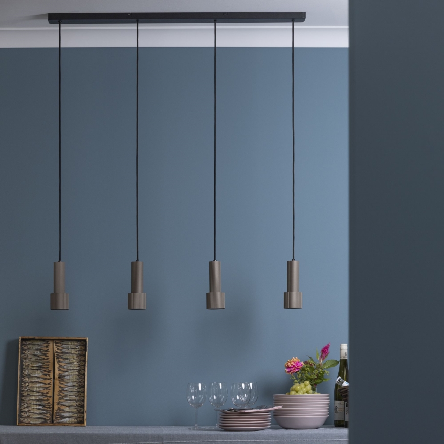 Brilliant - Pendel CADIZ 4xGU10/10W/230V bronze
