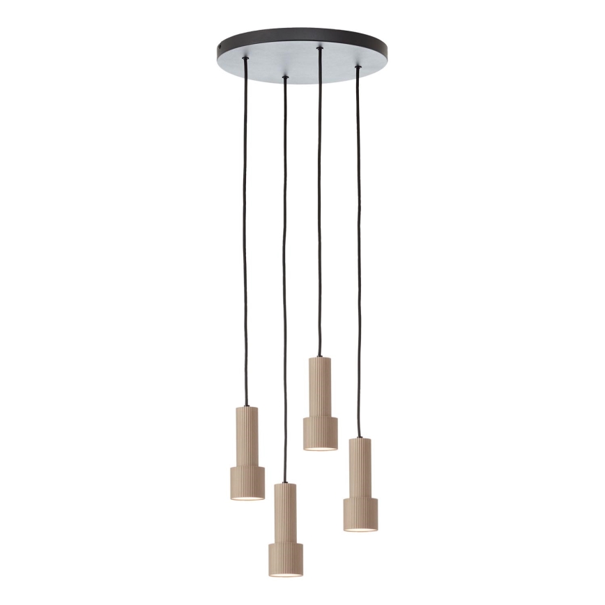Brilliant - Pendel CADIZ 4xGU10/10W/230V diameter 35 cm bronze