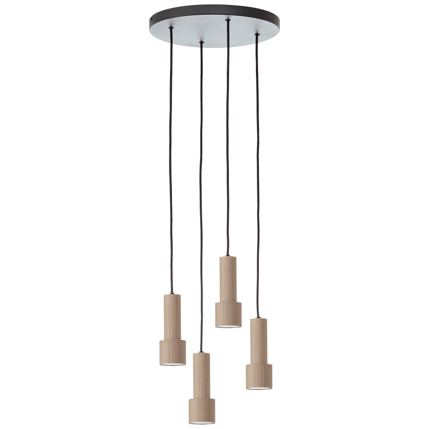 Brilliant - Pendel CADIZ 4xGU10/10W/230V diameter 35 cm bronze