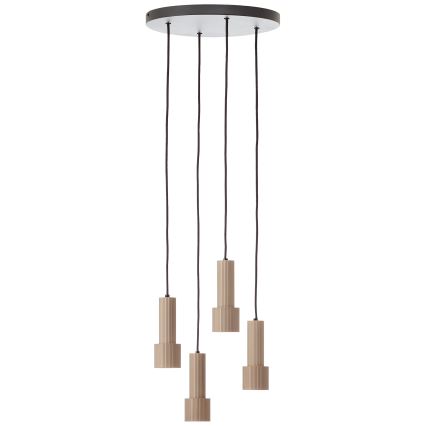 Brilliant - Pendel CADIZ 4xGU10/10W/230V diameter 35 cm bronze