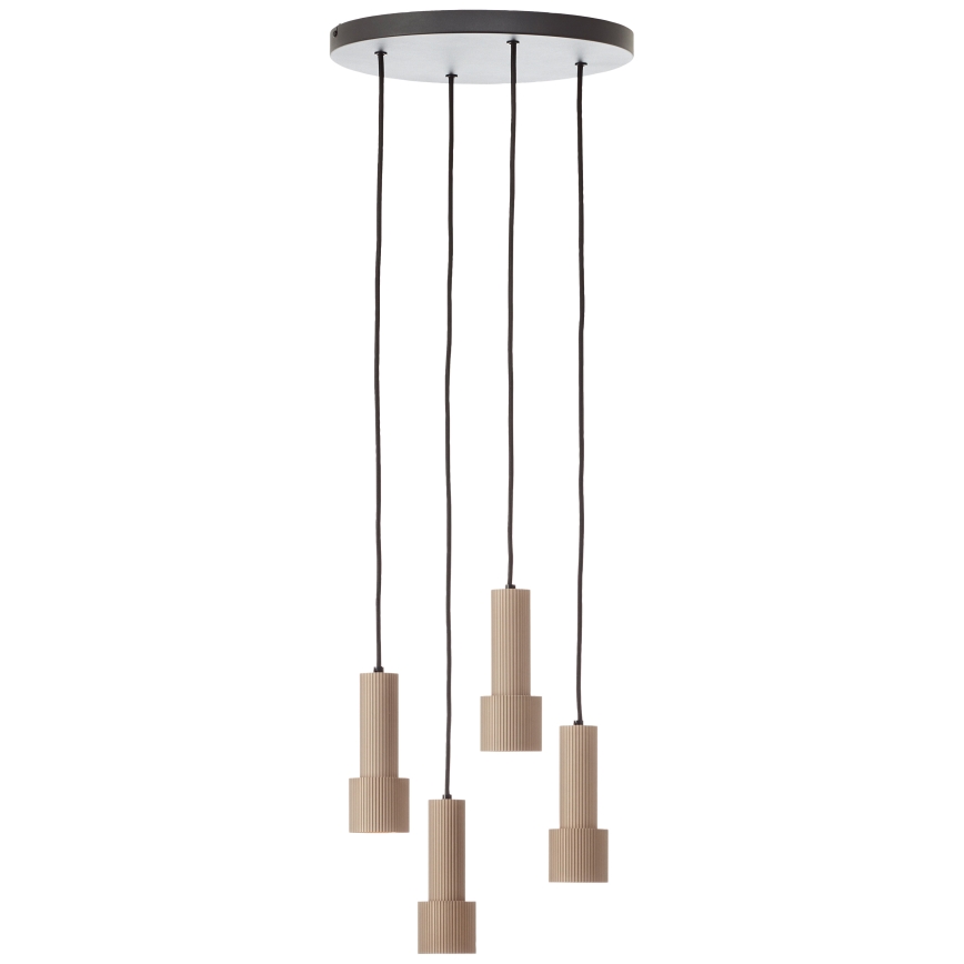 Brilliant - Pendel CADIZ 4xGU10/10W/230V diameter 35 cm bronze