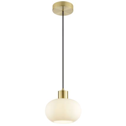 Brilliant - Pendel med wire FANNY 1xE27/20W/230V Ø 22 cm, messing