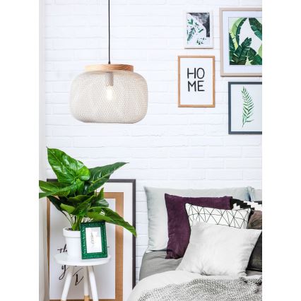 Brilliant - Pendel på kabel GIADA 1xE27/40W/230V Ø 39 cm, grå