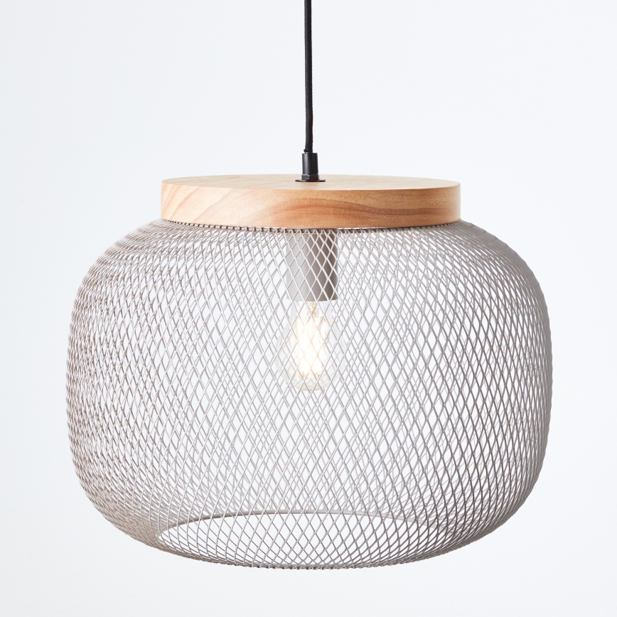 Brilliant - Pendel på kabel GIADA 1xE27/40W/230V Ø 39 cm, grå