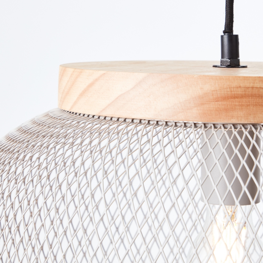 Brilliant - Pendel på kabel GIADA 1xE27/40W/230V Ø 39 cm, grå