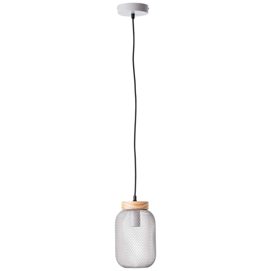 Brilliant - Pendel på ledning GIADA 1xE27/40W/230V Ø 16 cm grå