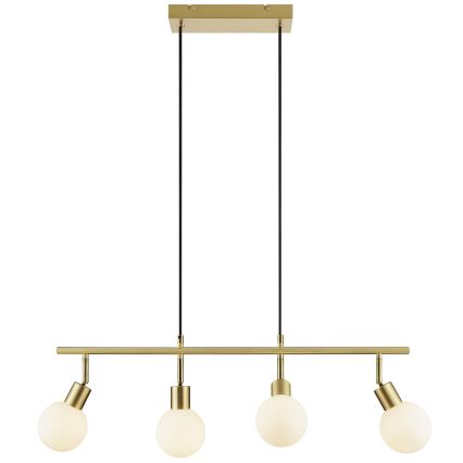 Brilliant - Pendel på ledning JORGE 4xG9/10W/230V messing