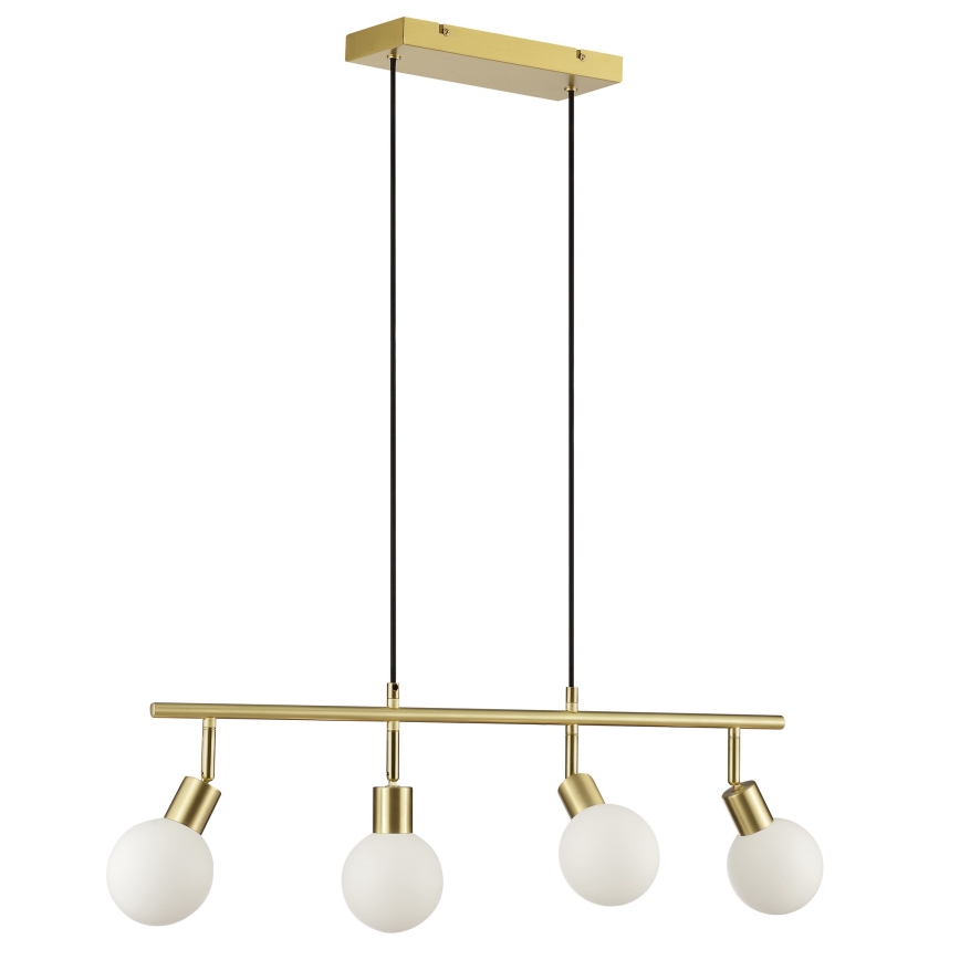 Brilliant - Pendel på ledning JORGE 4xG9/10W/230V messing