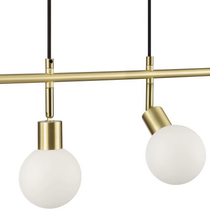 Brilliant - Pendel på ledning JORGE 4xG9/10W/230V messing