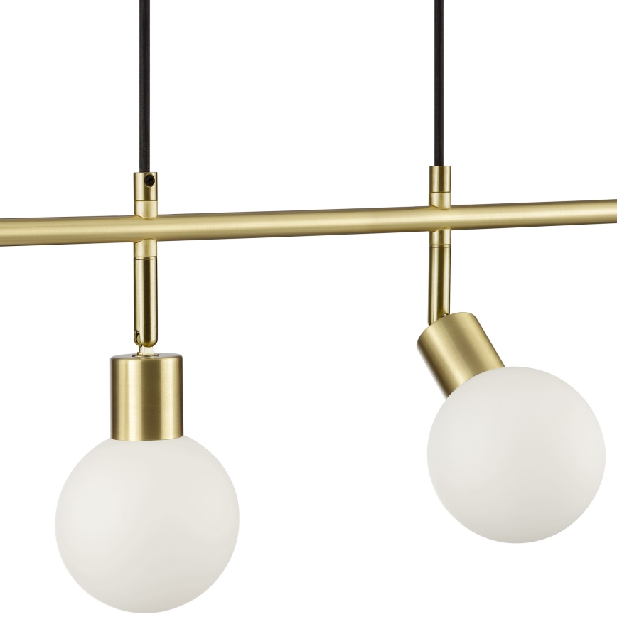 Brilliant - Pendel på ledning JORGE 4xG9/10W/230V messing