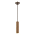 Brilliant - Pendel på ledning LAKEWOOD 1xGU10/10W/230V Ø 10 cm brun