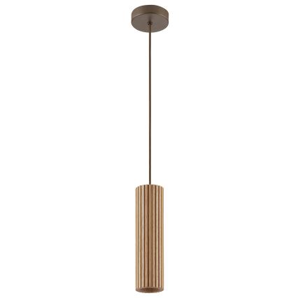 Brilliant - Pendel på ledning LAKEWOOD 1xGU10/10W/230V Ø 10 cm brun