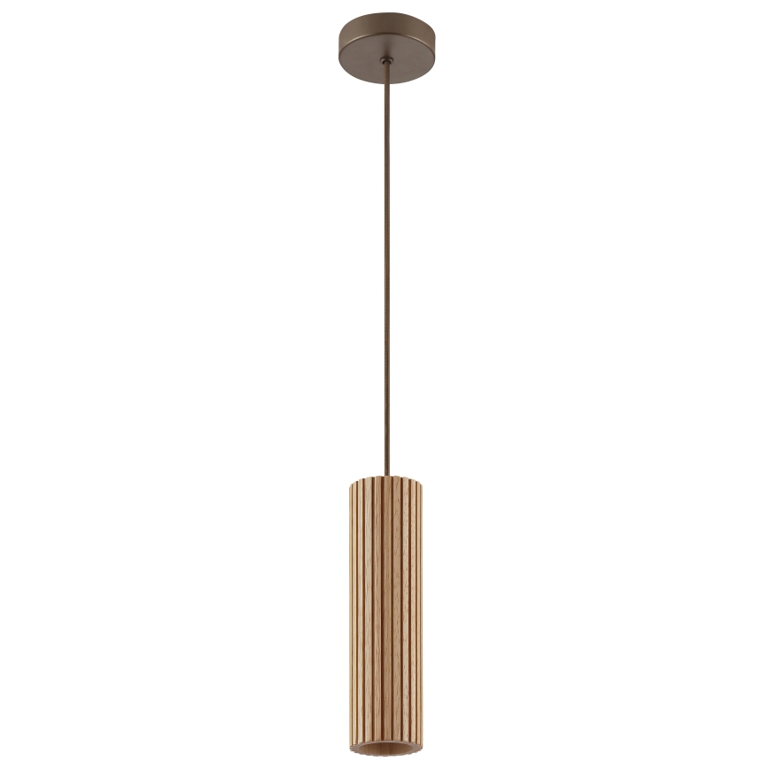 Brilliant - Pendel på ledning LAKEWOOD 1xGU10/10W/230V Ø 10 cm brun