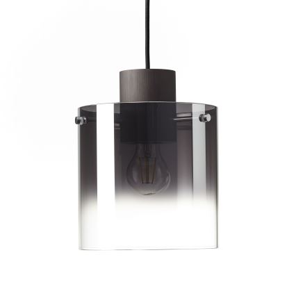 Brilliant - Pendel på wire BETH 3xE27/60W/230V sort/røget