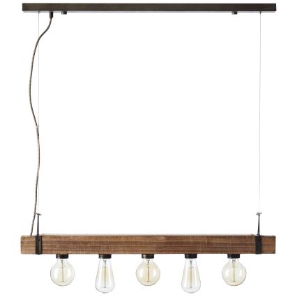 Brilliant - Pendel WOODHILL 5xE27/30W/230V