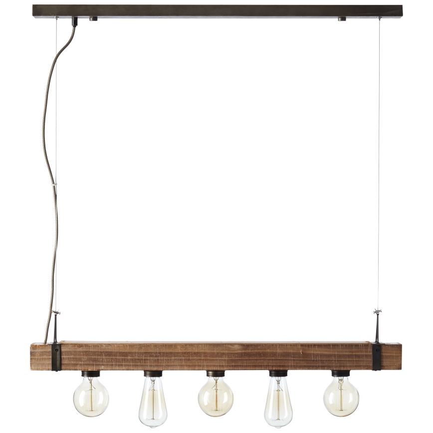 Brilliant - Pendel WOODHILL 5xE27/30W/230V