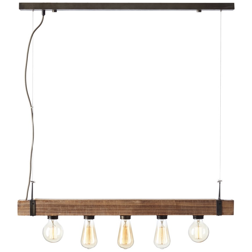 Brilliant - Pendel WOODHILL 5xE27/30W/230V