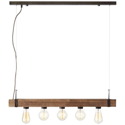 Brilliant - Pendel WOODHILL 5xE27/30W/230V