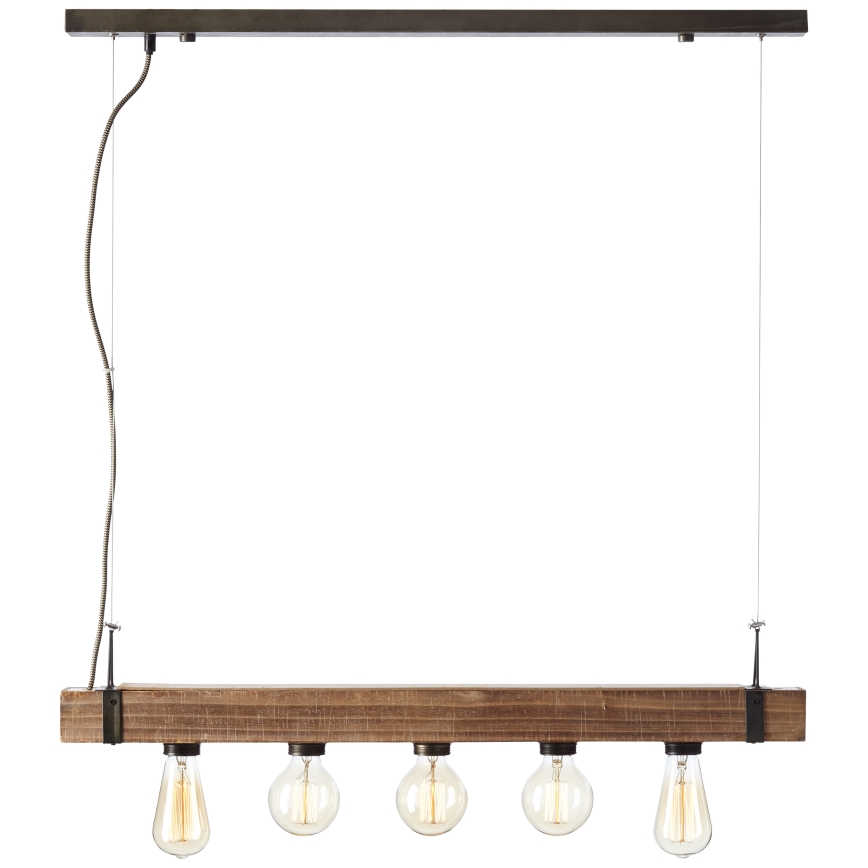 Brilliant - Pendel WOODHILL 5xE27/30W/230V