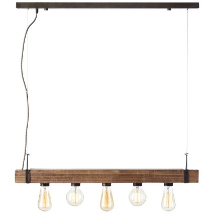 Brilliant - Pendel WOODHILL 5xE27/30W/230V