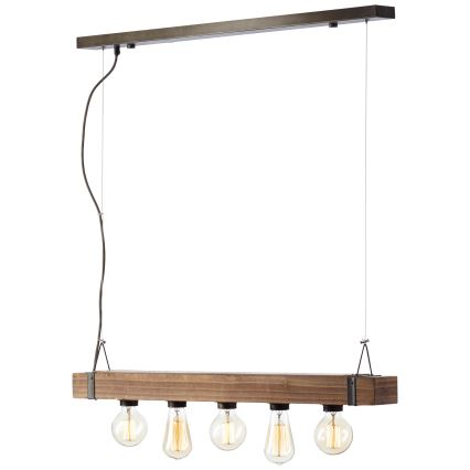 Brilliant - Pendel WOODHILL 5xE27/30W/230V