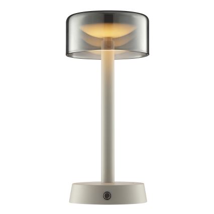 Brilliant - LED dæmpbar genopladelig berøringsbetjent udendørs bordlampe RAZOR LED/2,5W/5V 2700K 2600 mAh IP44 grå