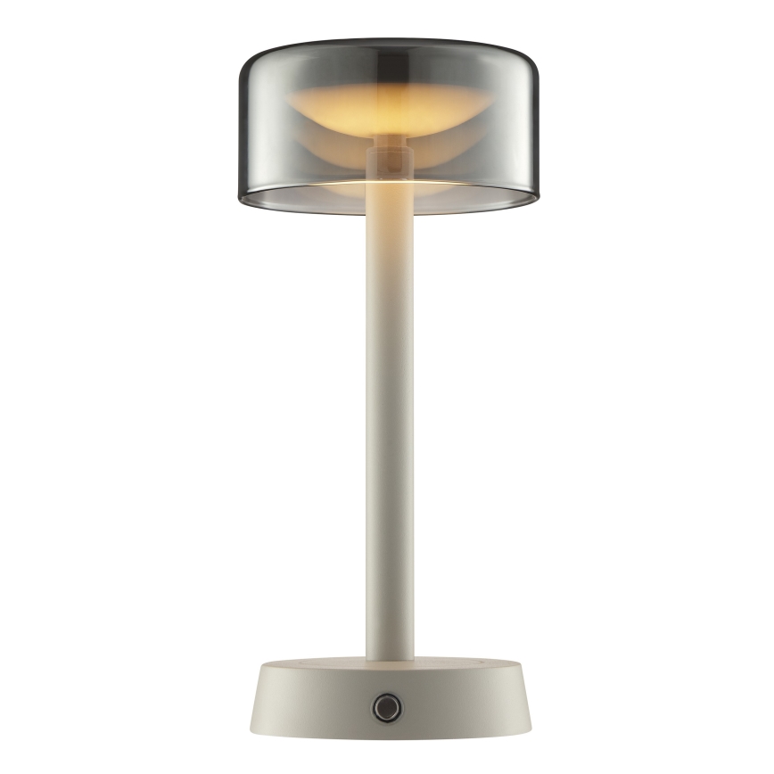 Brilliant - LED dæmpbar genopladelig berøringsbetjent udendørs bordlampe RAZOR LED/2,5W/5V 2700K 2600 mAh IP44 grå