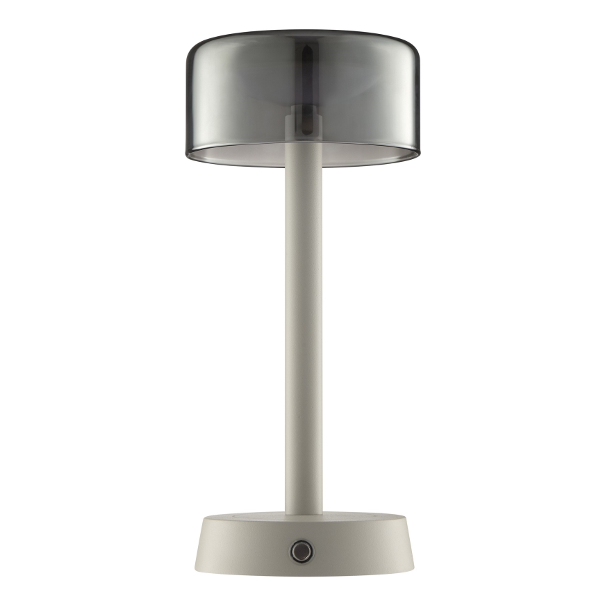 Brilliant - LED dæmpbar genopladelig berøringsbetjent udendørs bordlampe RAZOR LED/2,5W/5V 2700K 2600 mAh IP44 grå