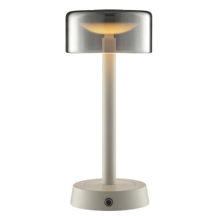Brilliant - LED dæmpbar genopladelig berøringsbetjent udendørs bordlampe RAZOR LED/2,5W/5V 2700K 2600 mAh IP44 grå