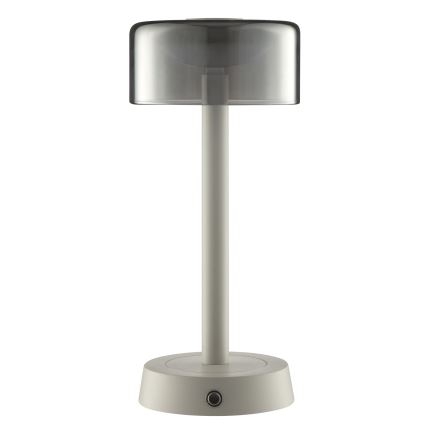Brilliant - LED dæmpbar genopladelig berøringsbetjent udendørs bordlampe RAZOR LED/2,5W/5V 2700K 2600 mAh IP44 grå
