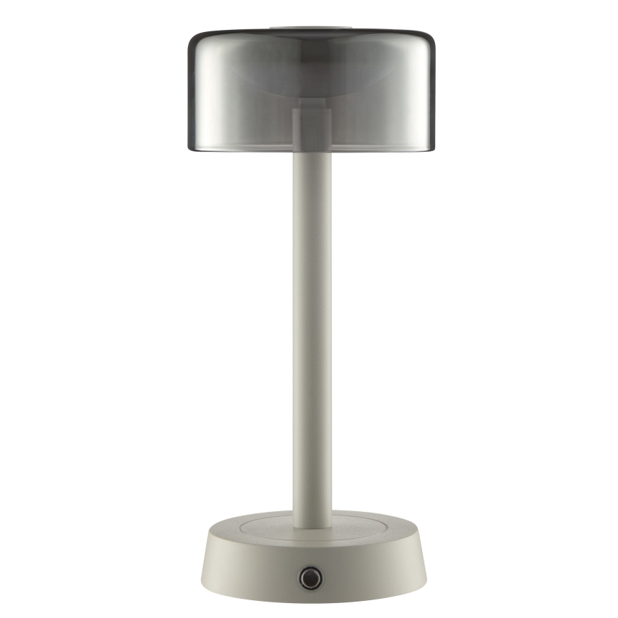 Brilliant - LED dæmpbar genopladelig berøringsbetjent udendørs bordlampe RAZOR LED/2,5W/5V 2700K 2600 mAh IP44 grå
