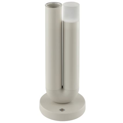 Brilliant - Dæmpbar genopladelig berøringsbetjent udendørs bordlampe SAYU LED/2,5W/5V 2700K 2600 mAh IP44 grå