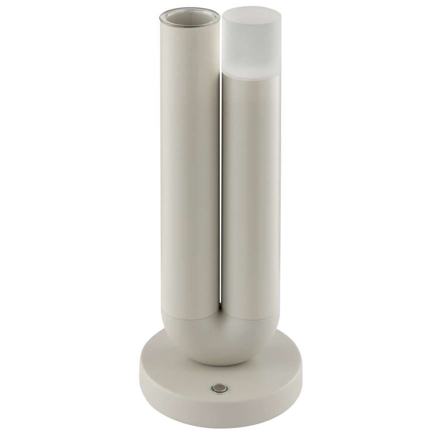 Brilliant - Dæmpbar genopladelig berøringsbetjent udendørs bordlampe SAYU LED/2,5W/5V 2700K 2600 mAh IP44 grå