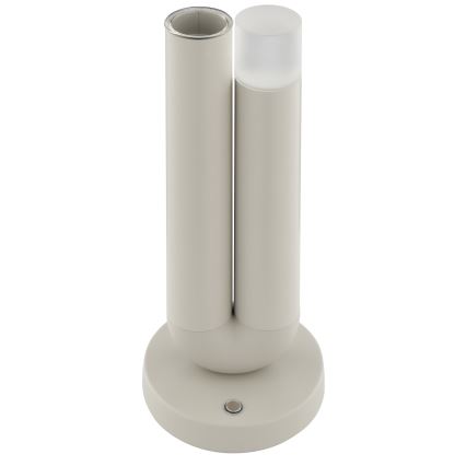 Brilliant - Dæmpbar genopladelig berøringsbetjent udendørs bordlampe SAYU LED/2,5W/5V 2700K 2600 mAh IP44 grå