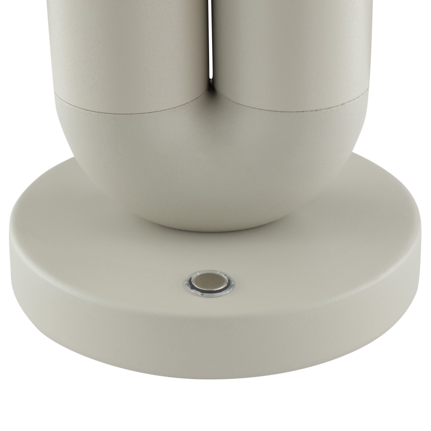 Brilliant - Dæmpbar genopladelig berøringsbetjent udendørs bordlampe SAYU LED/2,5W/5V 2700K 2600 mAh IP44 grå