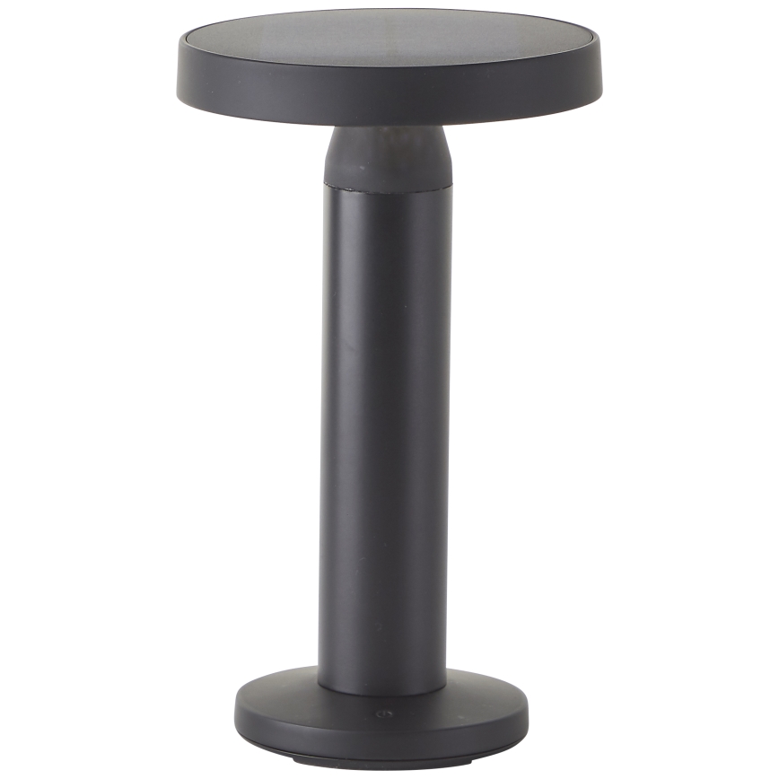 Brilliant - Soldrevet LED lampe m. touch-funktion dæmpbar MAGUA LED/2W/3,7V IP44 sort