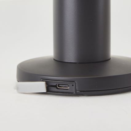 Brilliant - Soldrevet LED lampe m. touch-funktion dæmpbar MAGUA LED/2W/3,7V IP44 sort