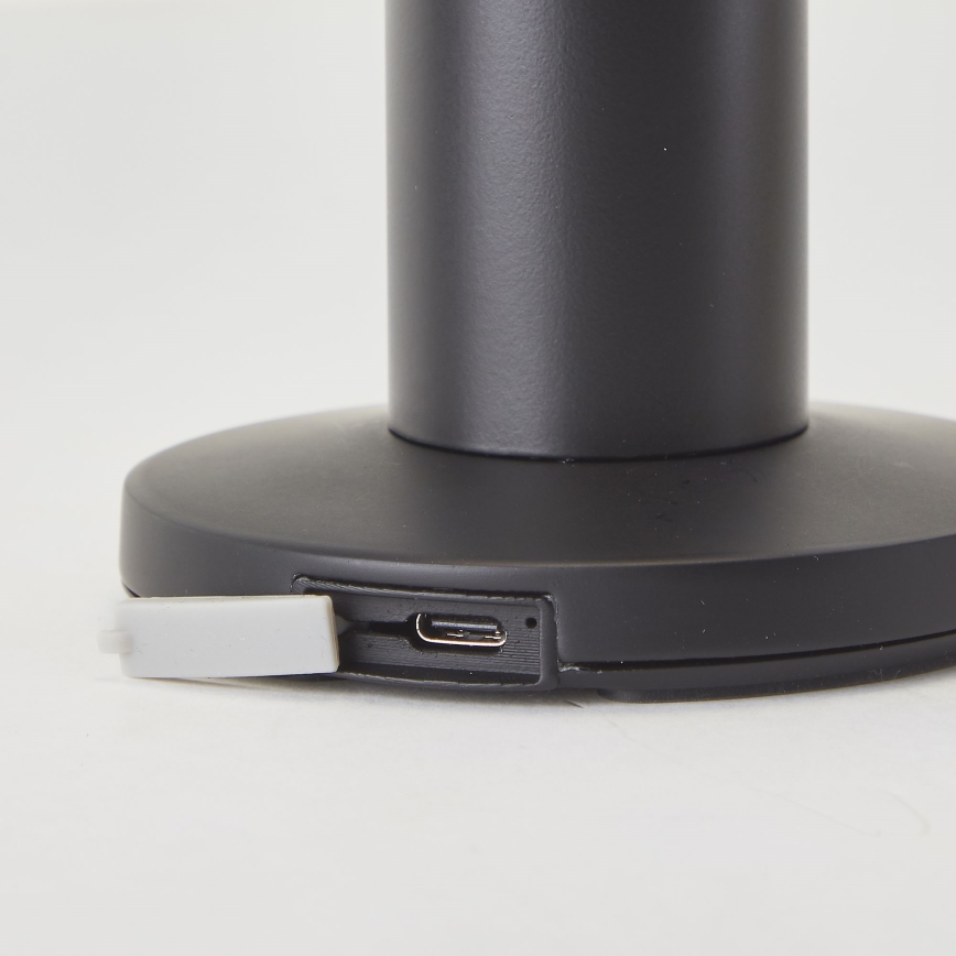Brilliant - Soldrevet LED lampe m. touch-funktion dæmpbar MAGUA LED/2W/3,7V IP44 sort