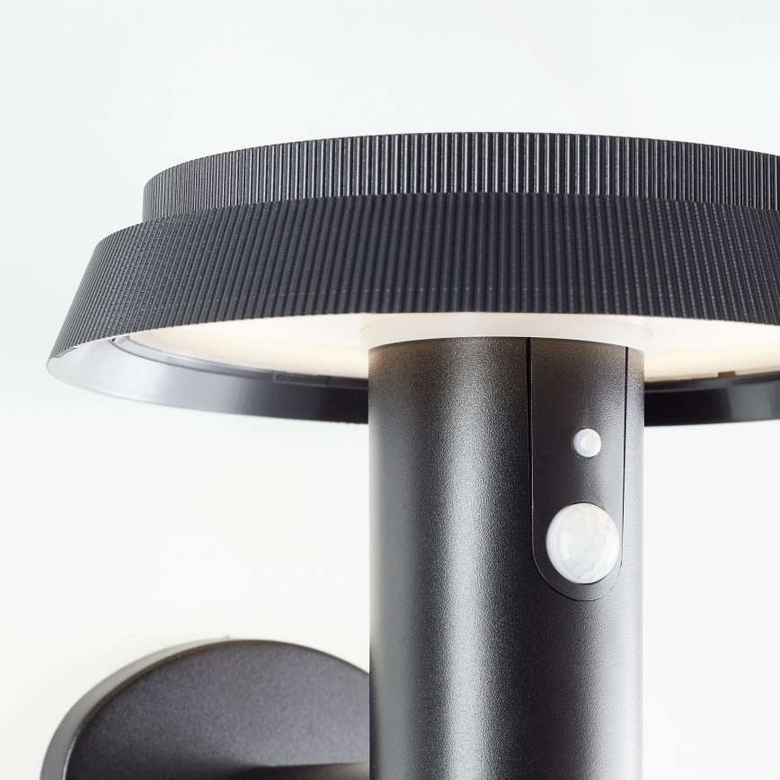 Brilliant - Soldrevet LED væglampe med sensor ALVERO LED/4W/3,7V IP44