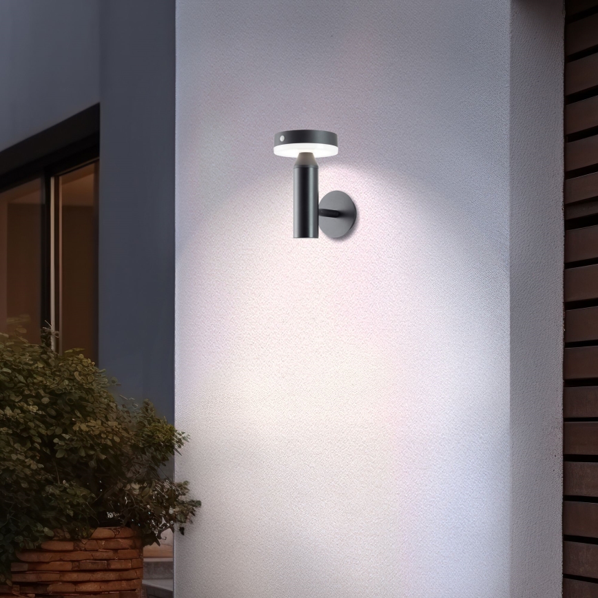 Brilliant - Soldrevet LED væglampe med sensor MAGUA LED/4W/3,7V IP44