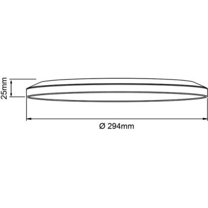 Brilliant - LED-dæmpbart loftsarmatur SORELL LED/18W/230V 3000-6500K Ø 29 cm hvid + fjernbetjening