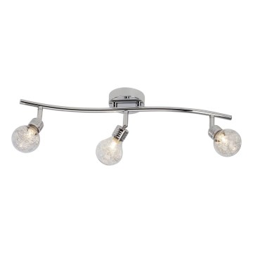 Brilliant - Spotlampe BULB 3xG9/28W/230V blank krom