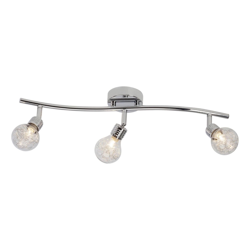Brilliant - Spotlampe BULB 3xG9/28W/230V blank krom