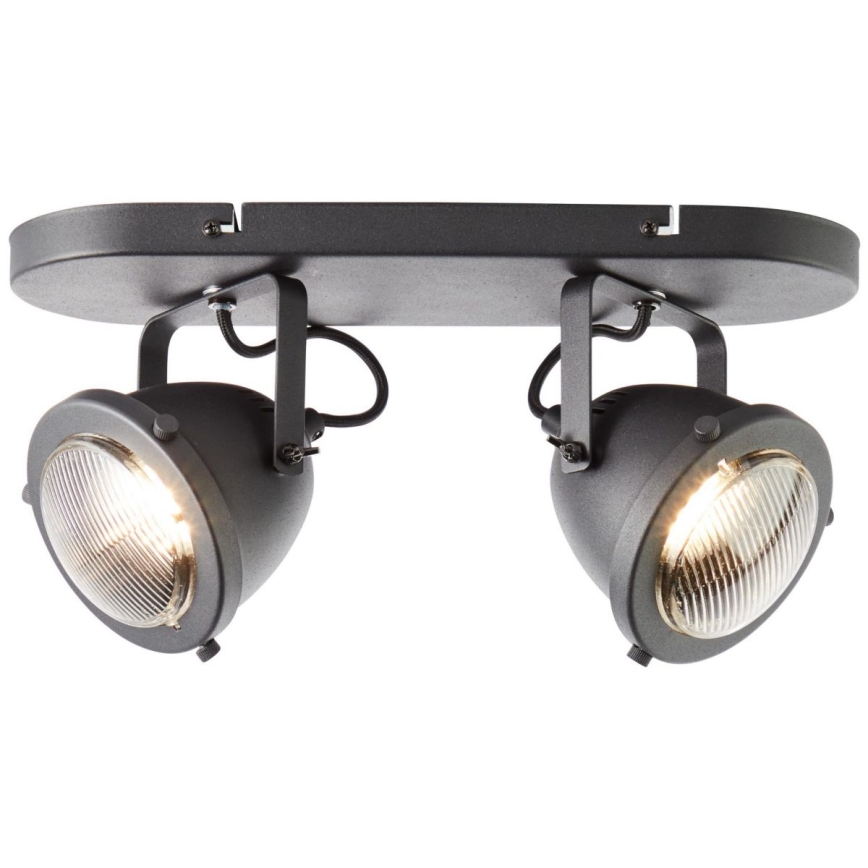 Brilliant - Spotlampe CARMEN 2xGU10/5W/230V sort