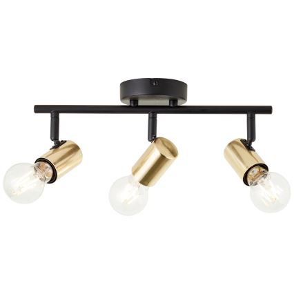 Brilliant - Spotlampe KERRY 3xE27/40W/230V sort/messing
