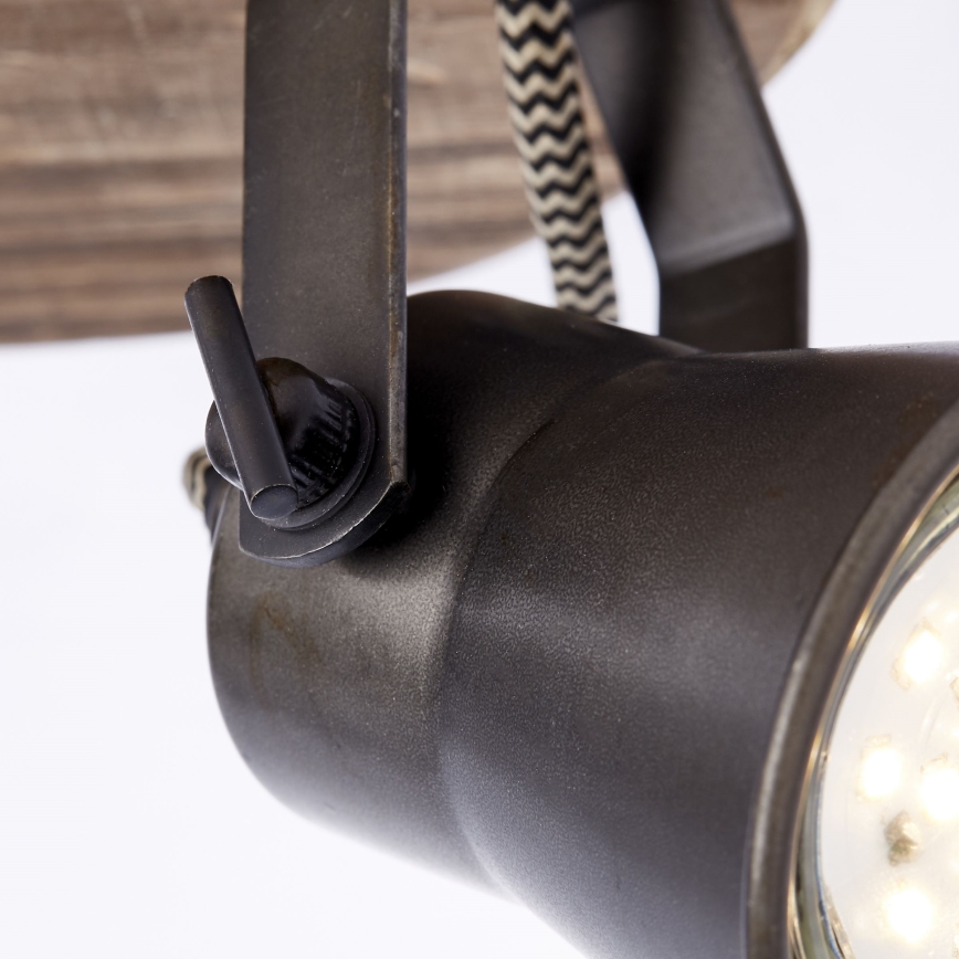 Brilliant - Spotlampe SEED 2xGU10/5W/230V sort/brun